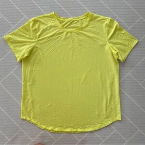 Lululemon Yellow Neon Running and Training T-Shirt Women’s Size 10